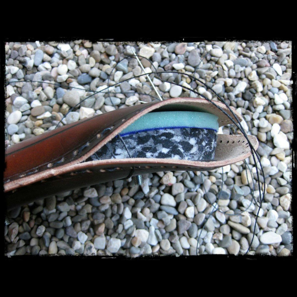 dhカスタム ピリオンパッド チェーン ブラウン-03