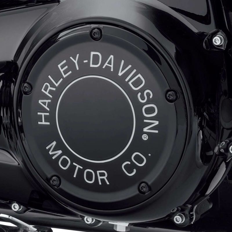 H-D Motor Co.コレクション　ダービーカバー　グロスブラック　ツーリング-01