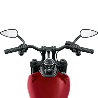 モトバー 1.25インチ テーパード　ブラックアルマイト