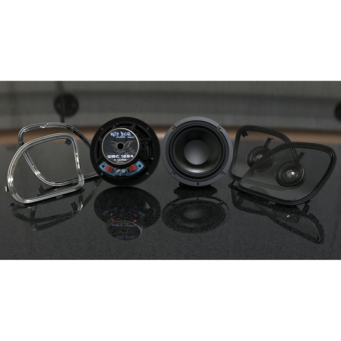 ホグチューン ワイルドボア 900Wアンプ/6スピーカーセット-02