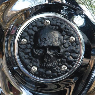 クロームドーム スカル ポイントカバー テクスチャーブラック