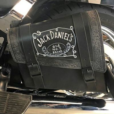 dhカスタム サドルバッグ ジャックダニエル ブラック モデルB