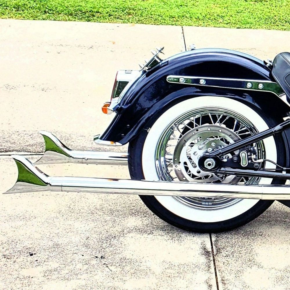 サムソン トゥルーデュアル・フルエキゾーストマフラー フィッシュ  