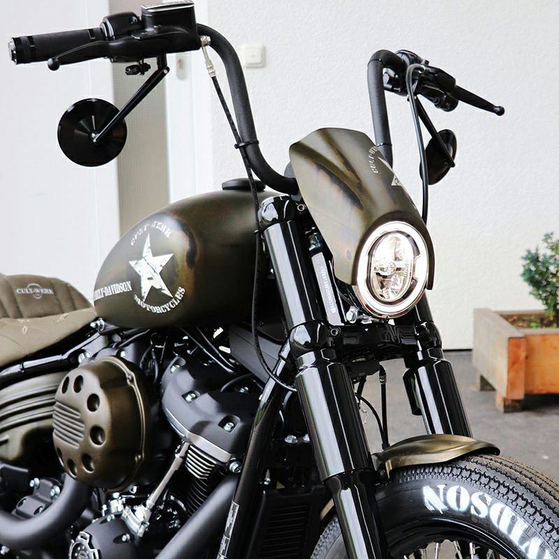 Cult Werk ストリートボブ・ヘッドライトカバー-02