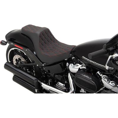 DragSpecialties ブレイクアウト用 PREDATOR 3 シート レッドステッチ