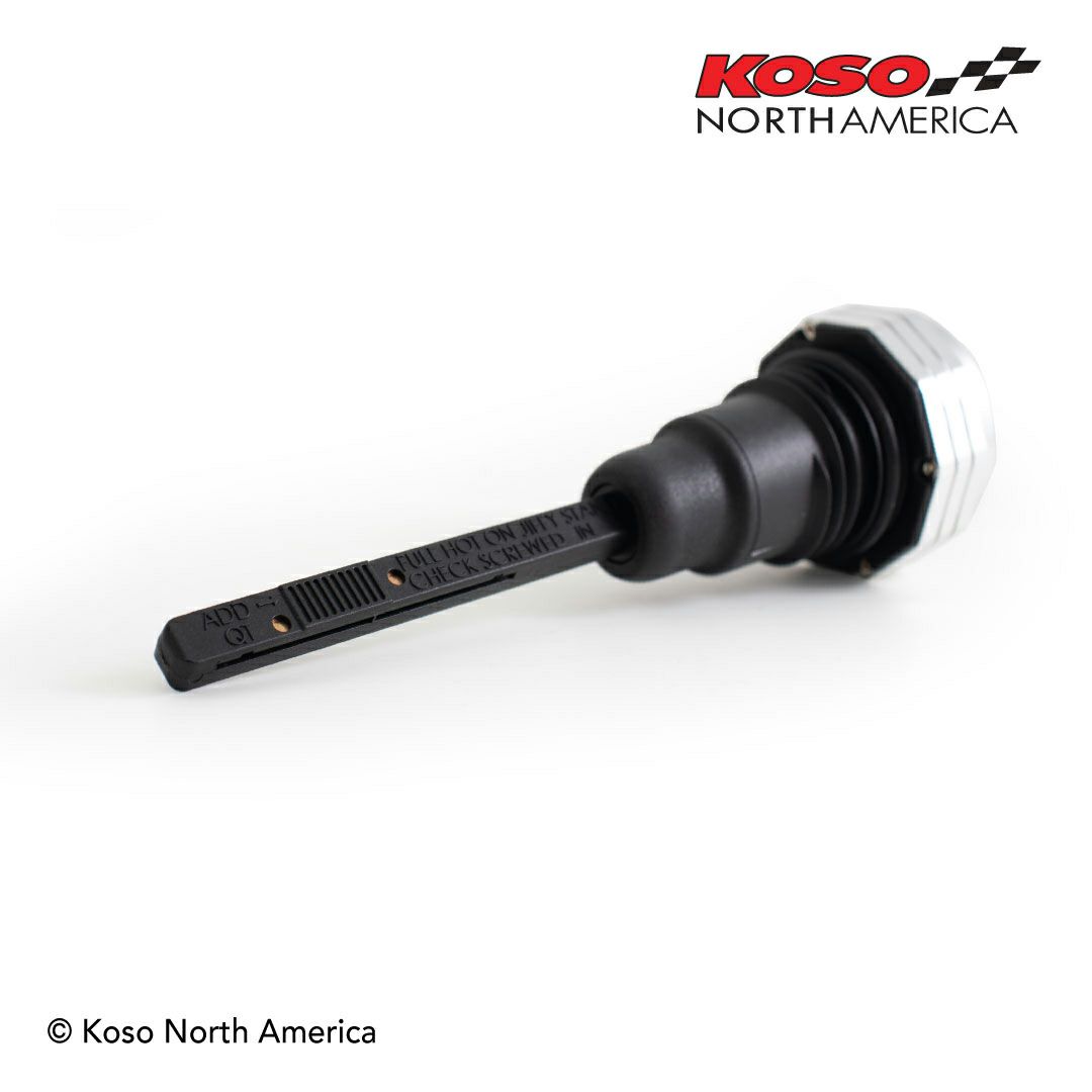 KOSO デジタル油温計付 オイルディップスティック ブラック TOURING-04