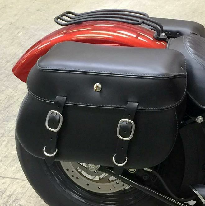 Leather Pros EZ-Mount クラシックシリーズ サドルバッグ プレーン FXBR-02