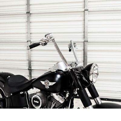 カルリーニデザイン イーブル・エイプハンドルバー 1.25インチノンステップ クローム
