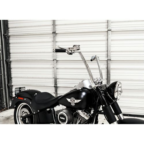 カルリーニデザイン ピスト・エイプハンドルバー ノンステップ 1.25インチ クローム-03