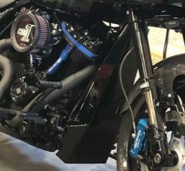 エピックモト トリプルX チンスポイラー ストックコントロール用 ブラック-03