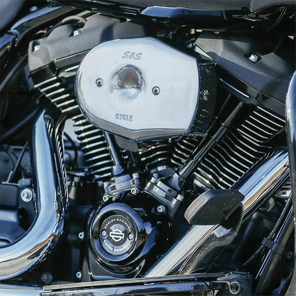 S&S ステルス トリビュート エアクリーナーM8 クローム |ハーレー 
