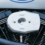 S&S ステルス トリビュート エアクリーナー ツインカム・ケーブルスロットル用 クローム