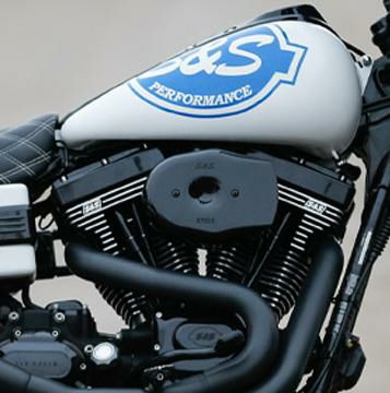 S&S ステルス トリビュート エアクリーナー ツインカム・ケーブルスロットル用 ブラック-01