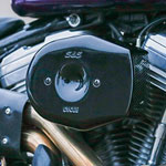 【SALE】S&S トリビュートカバー　STEALTH エアクリーナー用　ブラック