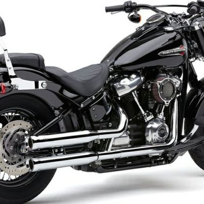 COBRA ネイバーヘイター 3インチ スリップオン・マフラー クローム FLHC、FLDE