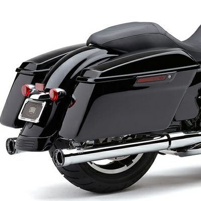 スーパートラップ 4インチ スタウト スリップオンマフラー クローム M8 