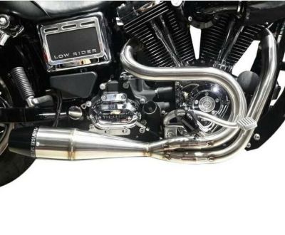 SAWICKI ショーティー2IN1・フルエキゾーストマフラー ステンレスブラシ仕上げ ダイナ