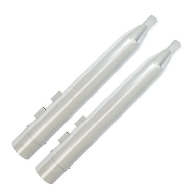 PowerHouse スリップオンマフラー 4.5インチ クロームバレルエンドキャップ