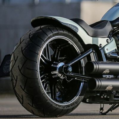 Thunderbike 18インチ x 260mmタイヤ用 リアフェンダー ウィンカー/テールライト付き