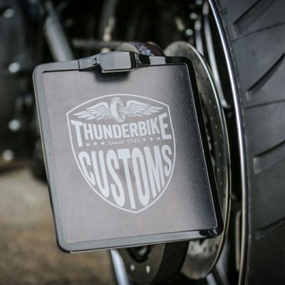 Thunderbike ライセンスプレートフレーム 日本ナンバー仕様 マットブラック