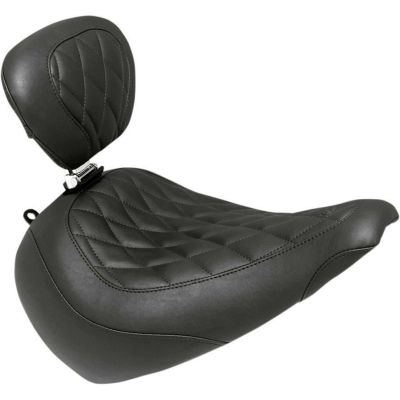 Mustang  ワイドトリッパー バックレスト付きソロシート ダイアモンドステッチ　FLFB/S
