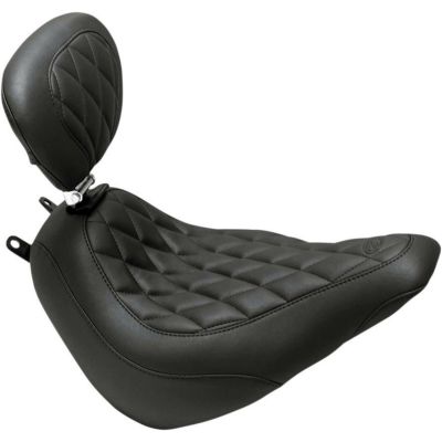 Mustang  ワイドトリッパー バックレスト付きソロシート ダイアモンドステッチ　FLDE、FLHC/S