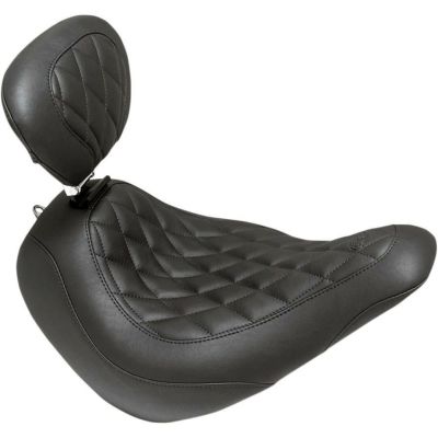 Mustang  ワイドトリッパー バックレスト付きソロシート ダイアモンドステッチ　FLSB、FXLR/S