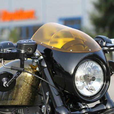 Thunderbike カフェレーサー・フェアリング イエローシールド