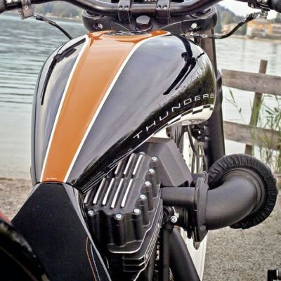 Thunderbike リブ・ロッカーボックスカバー コントラスト