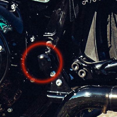 Thunderbike スウィングアームアクスルカバー 左用 ブラック M8ソフテイル