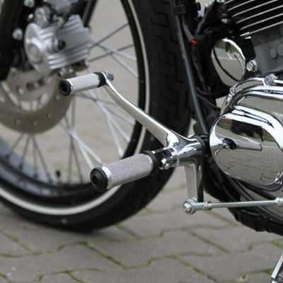 Thunderbike フォアコン用フットペグセット アルミ/ブラック