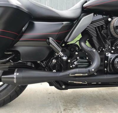 SAWICKI ショーティー2IN1・フルエキゾーストマフラー ブラック M8ツーリング