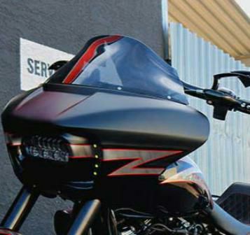 Paul Yaffe シャークネードフェアリング用ウィンドシールド 9インチ ダークスモーク