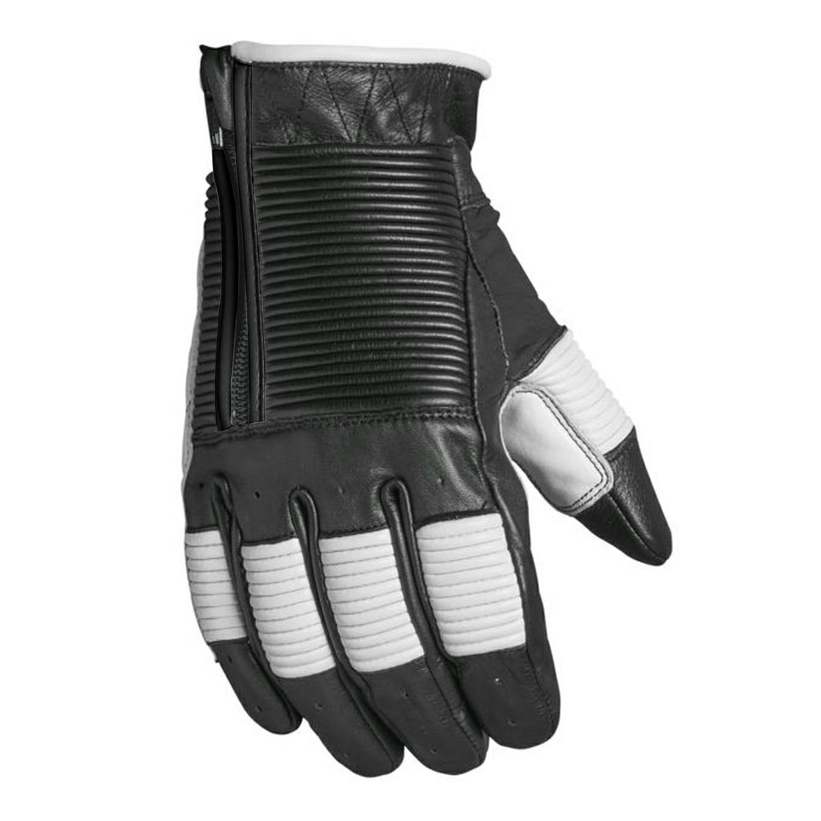 Roland Sands Design BRONZOグローブ ブラック/ホワイト XLサイズ-01