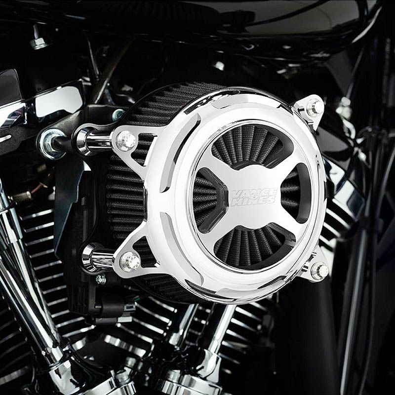 バンス＆ハインズ （VANCE&HINES） VO2 X エアークリーナー クローム 