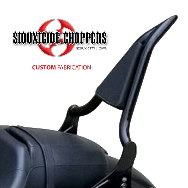 Siouxside Choppers デタッチャブルバックレスト 16インチ (1.25径) ブラック-03