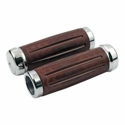 RIVERSIDE CUSTOM Bakelite レトログリップ　クローム　電子制御スロットル用