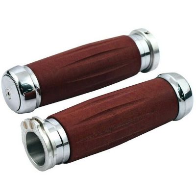 RIVERSIDE CUSTOM Bakelite レトログリップ　クローム　ケーブルスロットル用