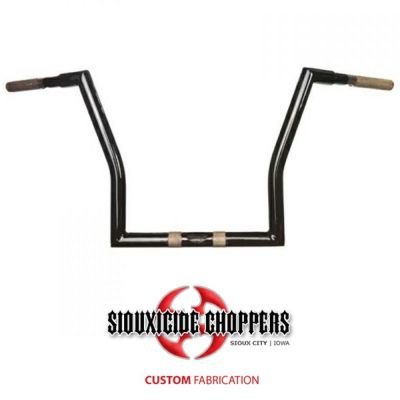 Siouxside Choppers ロードグライドハンドルバー 10インチ グロスブラック