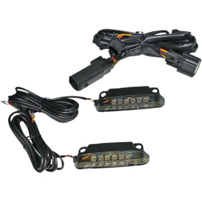 【SALE】カスタムダイナミクス (Custom Dynamics) LEDサドルバッグリッドレイルライト スモークレンズ