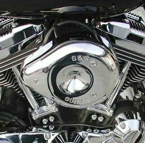 S&S ティアドロップエアクリーナー クローム　スポーツスター 4