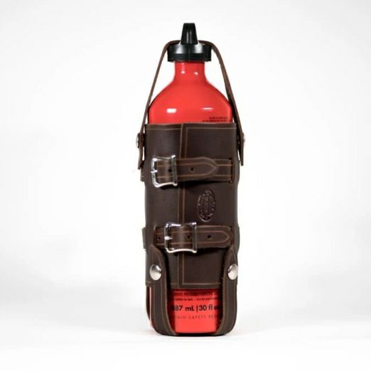 Nash Motorcycle レザー ボトルホルダー ブラウン-02