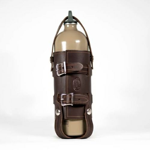 Nash Motorcycle レザー ボトルホルダー ブラウン-03