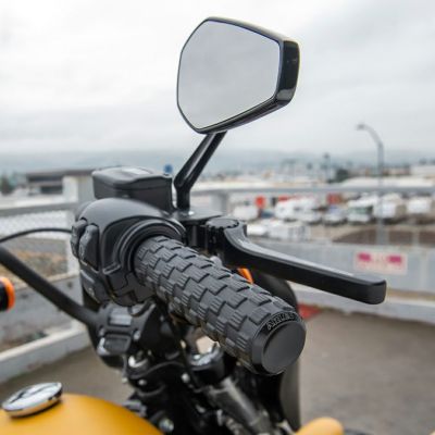 Arlen Ness エアトラック・グリップ 電子制御スロットル用 ブラック
