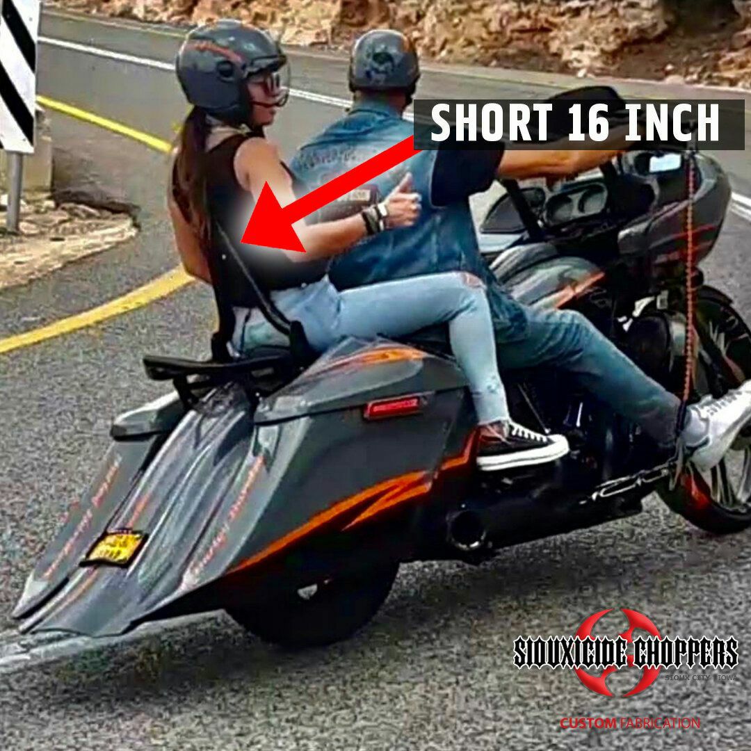 Siouxside Choppers デタッチャブルバックレスト 16インチ (1.5径) ブラック-01