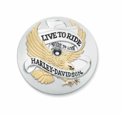 ゴールド・LIVE TO RIDEロゴ・エアクリーナートリム