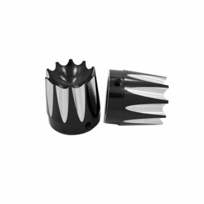 AVON ブラックアルマイト フロントアクスルナットカバー Excalibur 1インチ