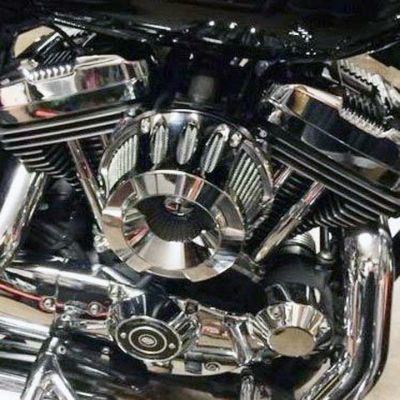 アレンネス インバーテッド 乾式エアクリーナー Deep Cut クローム　スポーツスター