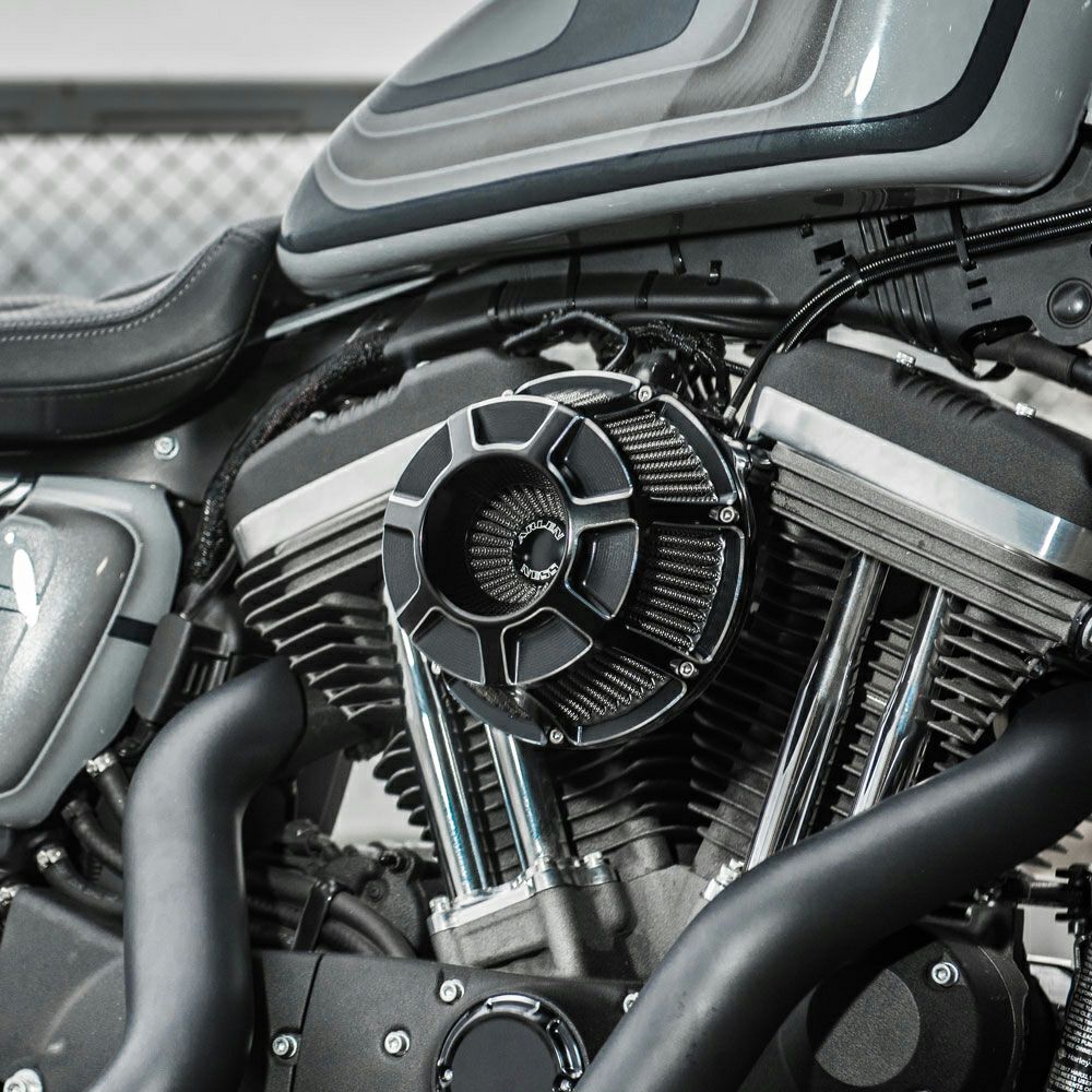 アレンネス INVERTED 乾式エアクリーナーキット Bevelled ブラック-02