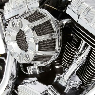 【セール】アレンネス インバーテッド エアクリーナー 10-GAUGE クローム スポーツスター